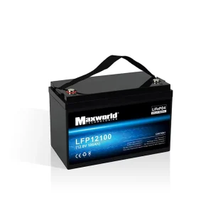 12V 100Ah LiFePO4 Lithium-Ion Battery for Solar Power Systems