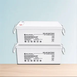 12V 120Ah Rechargeable Sealed Gel Deep-Cycle Lead-Acid Battery for Solar Systems