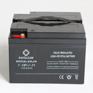 12V 24Ah Solar Rechargeable Lead Crystal Battery