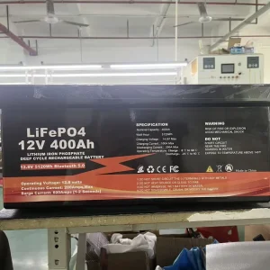 12V/24V 100Ah/200Ah/300Ah/400Ah/600Ah LiFePO4 Lithium Solar Battery with Smart BMS