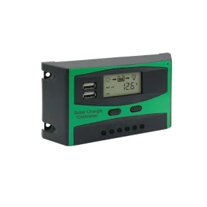 12V 24V 20A 30A PWM Solar Charge and Discharge Controller with Dual USB LCD
