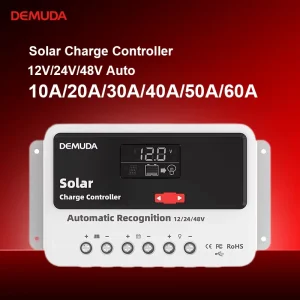 12V 24V 48V PWM Solar Charge Controller 10A 20A 30A 40A 50A 60A Manual