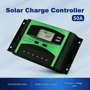 12V 24V Solar Charge Controller PWM 50A Ampere Display for Solar System
