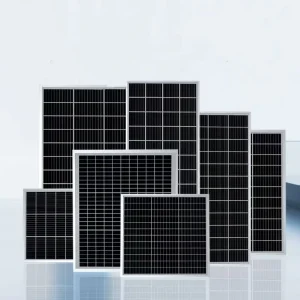 12V 50W 单晶太阳能充电板 半电池 全黑 18.5% 效率 专为渔船水产养殖设计