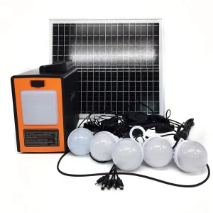 12V Solar Panel System Portable Solar Lighting Systems with Fan TV and Home Lighting