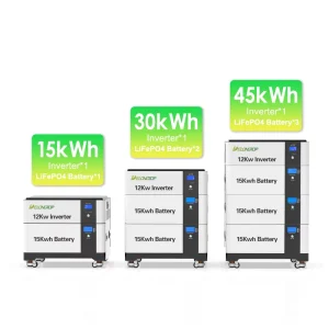 12kVA Inverter with LiFePO4 Battery 20kWh 30kWh 45kWh 50kWh Batteries for Photovoltaic System 48V LiFePO4 Storage Home Solar Kit