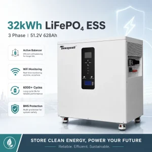 12kW All in One Solar Energy Storage System 32.15kWh LiFePO4 Battery with Integrated Inverter Home Solar Power Station ESS