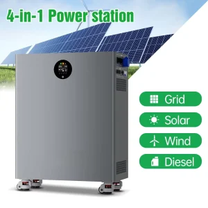 12kW Hybrid Solar Inverter All in One with 32kWh Lithium Battery Off Grid Solar System