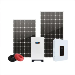 12kw 太阳能电池板安装成套系统 家庭发电系统 地面离网制 先付费后使用 5kw 太阳能系统