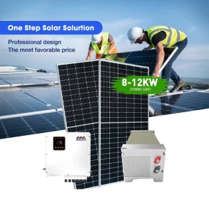 12kw Hybrid Solar Energy System 5kw 10kw Inverter MPPT Controller Lithium Ion for House Solar Power
