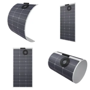 130 Watt 20 Volt One Side Output Dual core Cable Flexible Solar Panel for Solar Lighting System