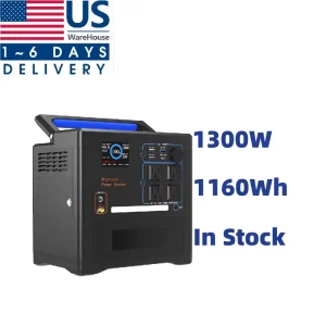 1300W Travel Power Bank, Power Station Charger, Solar Generator, Portable Power Station