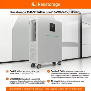 14.34kWh 6kW 51.2V 280Ah LiFePO4 Inverter All in One 10ms UPS Switching