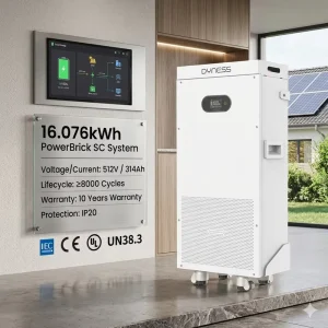 14.3kWh 16kWh 10kWh LiFePO4 Wall-Mounted Lithium Battery for Home Solar Energy Storage 8000 Cycles