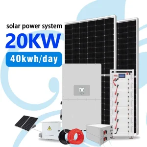 15 kW Off-Grid Solar Battery Storage System 10 kW Hybrid Home System with Automatic Panel Cleaning