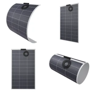 150 Watt 18 Volt One Side Output Dual core Cable Flexible Solar Panel For Marine RV Camper