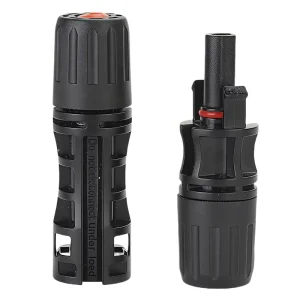 1500伏防水太阳能电缆连接器适配器30 50a额定锡触点1p公 母铜DC电源线连接1P