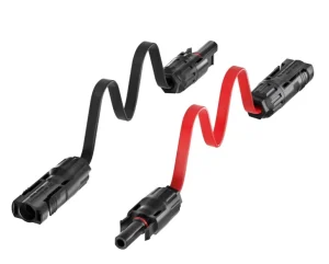 太阳能电池板延长线 1500V 30A PVC 绝缘扁平电缆，带太阳能光伏连接器