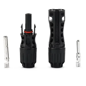 1500V 35A 太阳能连接器防水光伏电缆连接器公母对，用于太阳能电池板系统