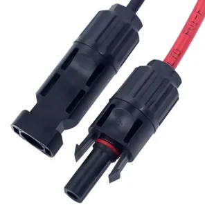1500V DC 2芯太阳能连接电缆 IP67 防尘连接器 公对母光伏延长线