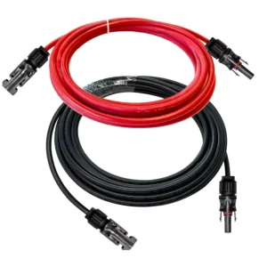 适用于太阳能光伏连接器延长线 1500V DC 防风雨镀锡铜 XLPE IP67 太阳能电线 太阳能电池板