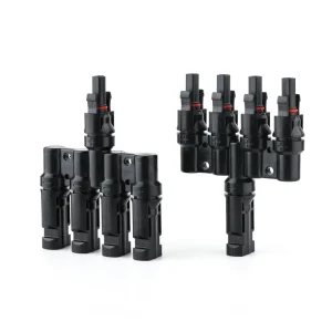 1500VDC 50A 公母插头 光伏系统太阳能电池板 IP67 IP2X T分支 1至4 型电缆连接器
