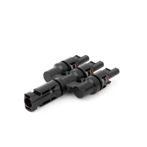 1500VDC 50A公母插头4路T支路3对1光伏系统太阳能电缆连接器