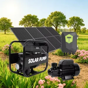 1500W DC Water Pump High Flow Centrifuge Pumps MPPT Control Surface Solar Water Pump for Agriculture