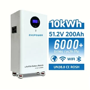 150A BMS 51.2V 200Ah 10kWh LiFePO4 Battery Moveable Solar ESS with Wheels for Professional Grade Off Grid Critical Load