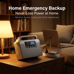 150W LiFePO4 Portable Power Station Modified Sine Wave Solar Generator 220VAC Outlet Fast Charging Outdoor Camping RV Emergency
