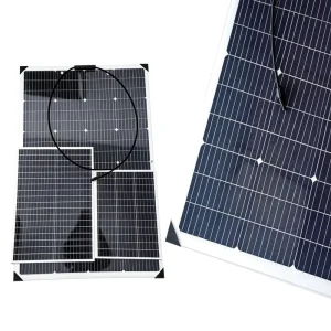 300W Ultra Thin Flexible Mono Solar Panel IP68 Waterproof PV Module for RV Boat Balcony Home Off Grid Power Supply
