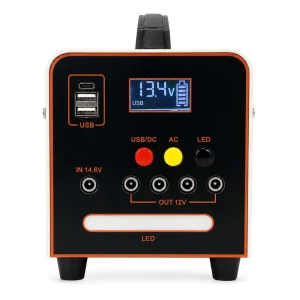 150W Outdoor Portable Power Station 192Wh LiFePO4 Solar Generator MPPT Pure Sine Wave AC Car Solar Panel Compatible for Camping