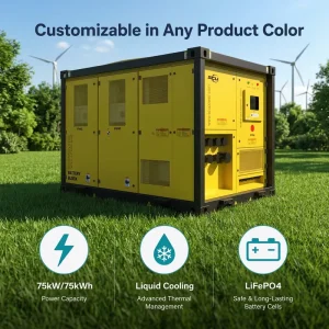 150kWh 300kWh 380V 400V Battery Energy Storage System, IP54 Air-Cooled Lithium-Ion Power Supply for Backup Power