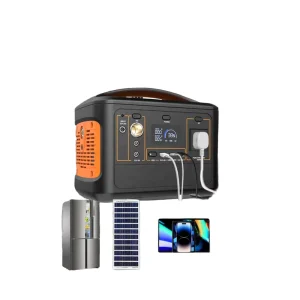 153600mAh 600W Solar Portable Power Station 110 220V AC Car Compatible Jump Starter USB C Lithium Ion Battery Generator