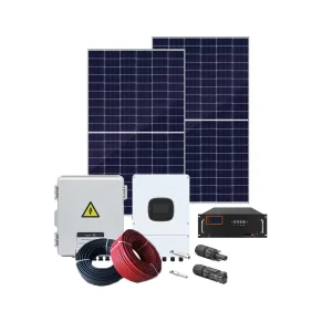 15KW Complete Home Use Solar Energy System with Hybrid Grid Connection LiFePO4 Battery CAN Communication Port