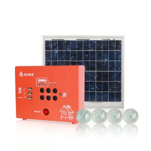 15W/30W/60W Portable Indoor Solar Lighting Kit with PWM Controller, Ground Mounting, Pay-Go Emergency Equipment
