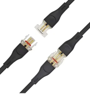 15cm Flat 2 Pin LED Male Female Wire Connector IP67 ABS Copper 5A Waterproof Cable Coupler for Solar Lighting Systems