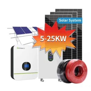 15kW Complete On Grid Home Solar System 110/240V Residential Hybrid Off Grid Solar Energy Panel Power System