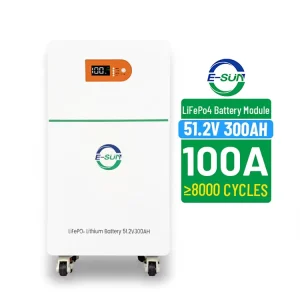 15kWh 48V 300Ah Lithium Iron Phosphate Battery High-Cycle-Life Energy Storage for Residential Hybrid Solar System