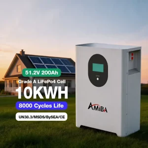 15kWh 51.2V 500Ah Power Wall LiFePO4 Battery Home Storage Solar Battery Lithium 10 Years Warranty