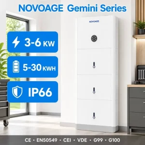 15kWh All-in-One Hybrid Solar LiFePO4 Lithium Battery Home Backup System, Stackable, CAN Communication