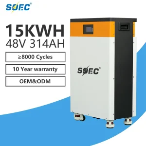 15kWh ESS Unit 51.2V 314Ah LiFePO4 Battery Grade a Prismatic Cells Factory Price Solar Battery Bank with Smart BMS