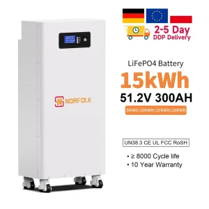 15kWh Lithium Solar Battery Pack 51.2V 48V LiFePO4 Battery 300Ah 280Ah Energy Storage Battery Household Energy Storage System