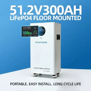 15kWh UPS Backup Solution 48V 300Ah LiFePO4 Battery 51.2V 300Ah Mobile Solar ESS for Commercial & Residential Emergency Power