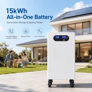 15kwh Home Energy System 51.2V 280Ah All-in-One LiFePO4 Battery Pack 6.2Kw Solar Inverter Hybrid Grid Connection CAN