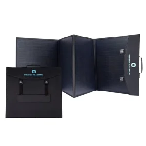 160W Black Monocrystalline Silicon 21.4% Efficiency Solar Folding Panel Outdoor Charging Small Portable RV Self-Driving Camping