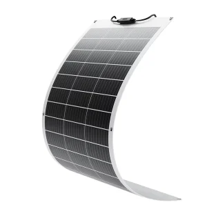 160W Semi Flexible Monocrystalline Silicon Solar Panel 22% Efficiency IP65 Waterproof Rating for Boats Fences 12V Direct