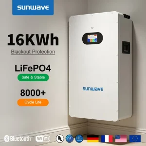 16KWh Off-Grid Home Solar System Battery Storage LiFePO4 48V
