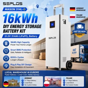 16Kwh Lithium Iron Phosphate Battery Pack 314Ah Hybrid Grid Compatible Home Solar System with CAN Communication Function