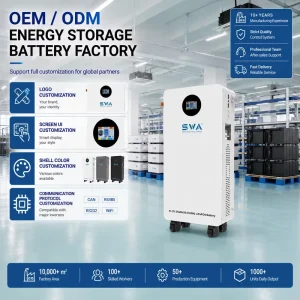 16kWh 51.2V Grid Solar System 314Ah 16kw Modular Lifepo4 Lithium Battery Pack Wall Mounted Home Energy Storage